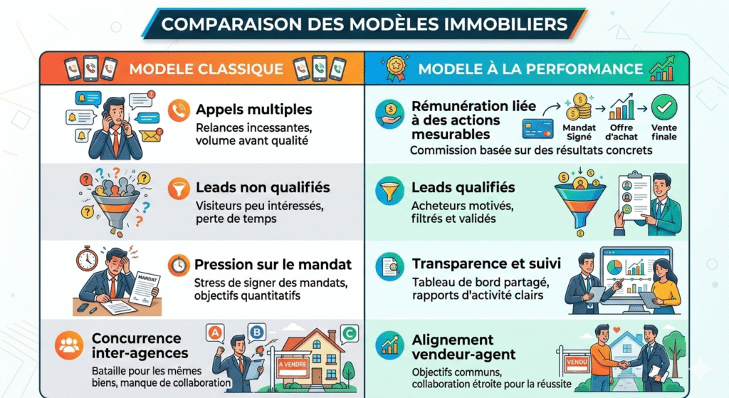 comparaison modèle classique vs modèle à la performance immobilier