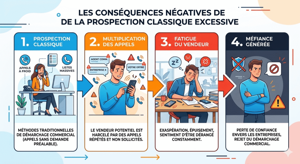 cycle saturation prospection immobiliere appels vendeurs